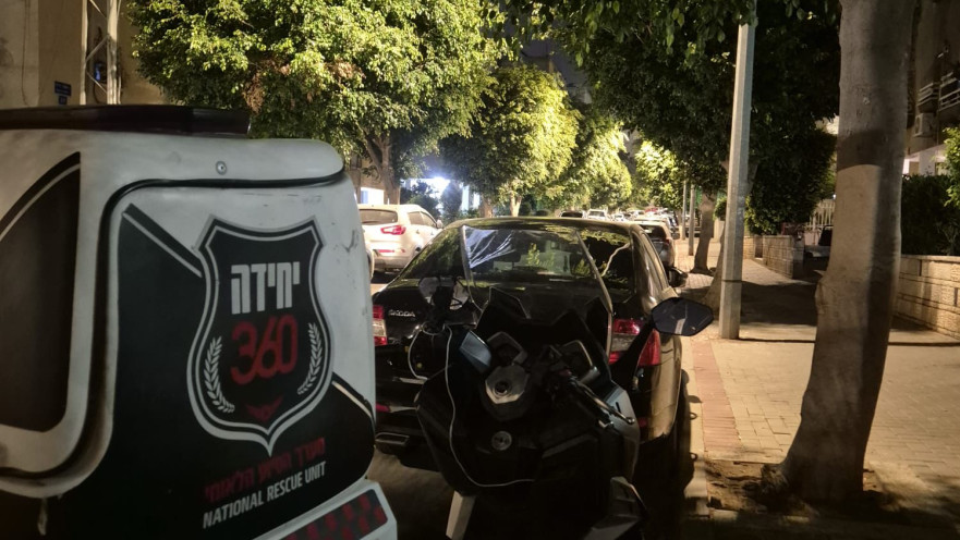 זק"א בזירת האירוע בראשון לציון