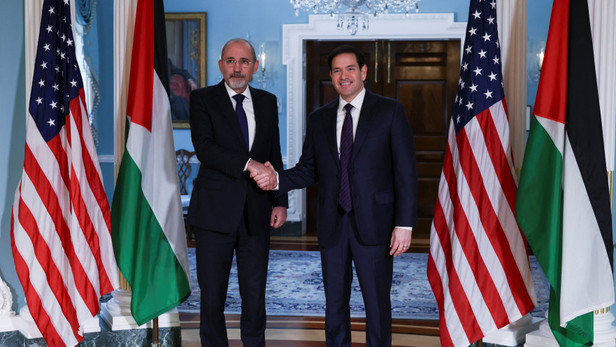 מרקו רוביו וסגן ראש הממשלה ושר החוץ הירדני איימן א-ספדי