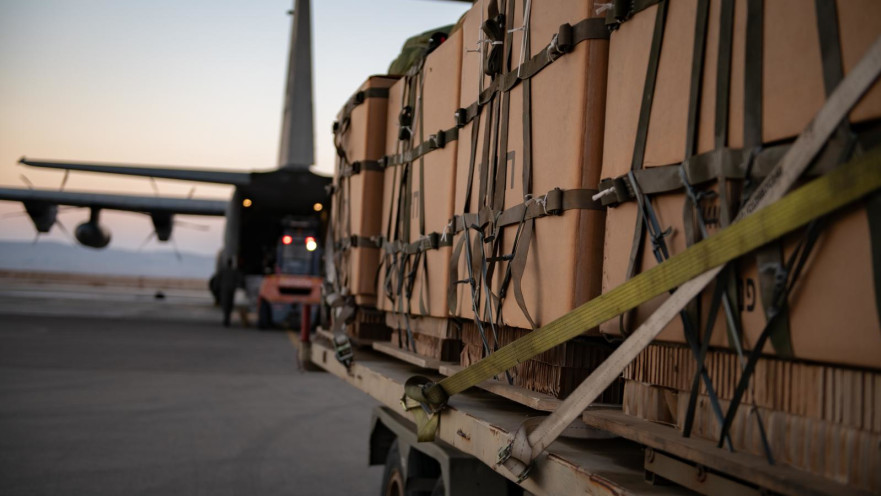 היערכות צה"ל להצנחת ציוד בעזה