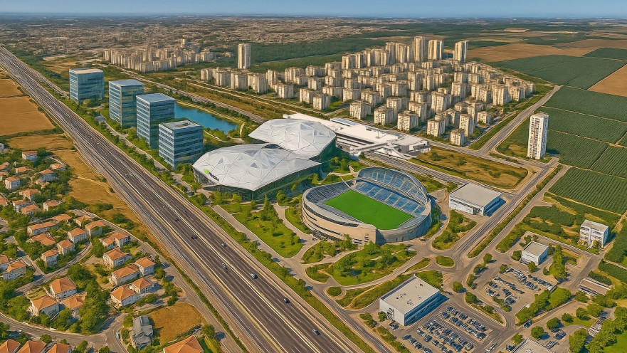 הדמיית מתחם אנבידיה בנתניה