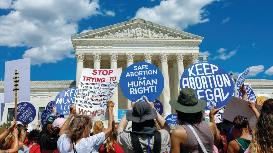 הפגנה בעד חופש בחירה סביב סוגיית ההפלות בארה"ב