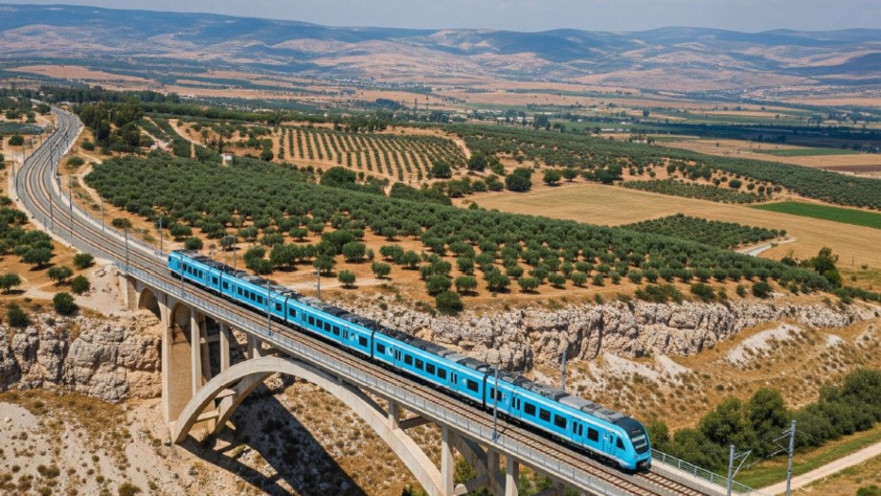 הדמייה: הרכבת לכנרת (התמונה להמחשה בלבד)