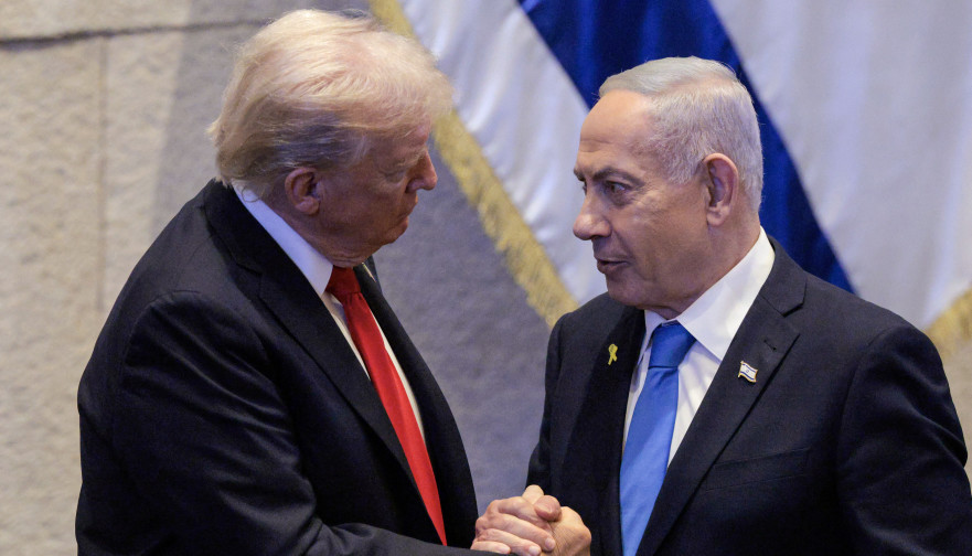 דונלד טראמפ, בנימין נתניהו (צילום: Evan Vucci - Pool/Getty Images)