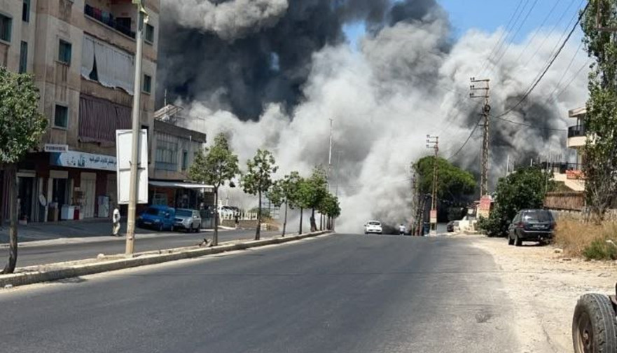 תקיפות צה"ל בלבנון (צילום: רשתות חברתיות ערביות)