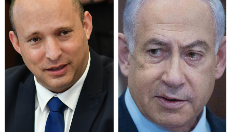 בנימין נתניהו, נפתלי בנט (צילום: מעריב אונליין)