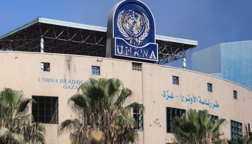 "המטרה שלהם היא לא לאפשר ליהודים שום ריבונות, בשום מקום". בתמונה: מתקן אונר"א בעזה (צילום: רויטרס)