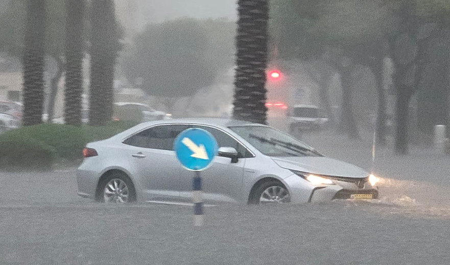 מפת הפקקים של ישראל: עומסי תנועה רבים ברבי הארץ בעקבות מזג האוויר