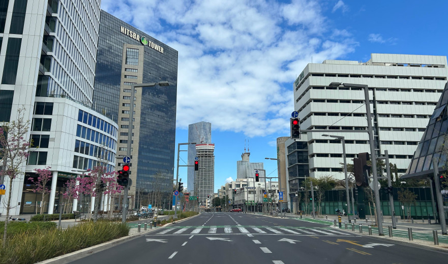 המתקפה האיראנית: רחובות תל אביב ריקים מאדם