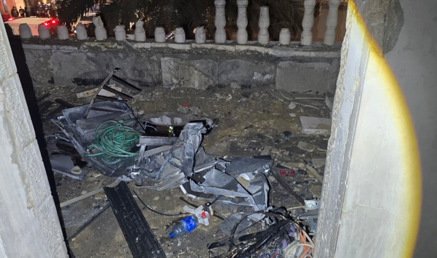 הירי מאיראן: פגיעה ישירה בבית בג'לג'וליה - נזק רב במקום