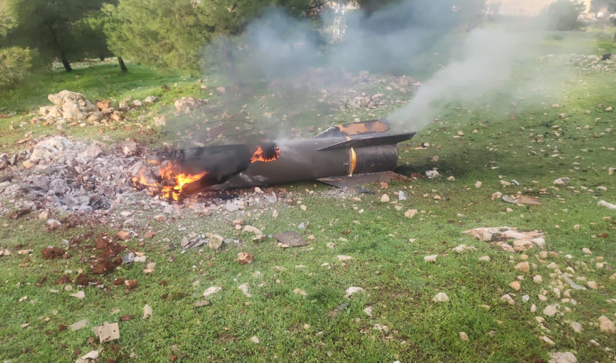 שבר יירוט אותר בצפת - אין נפגעים או נזק