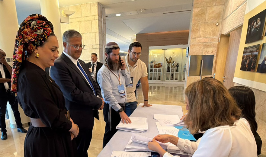 עוצמה יהודית הגישה את רשימתה; בן גביר: "עידוד הגירה ומאבק בדיפ-סטייט"