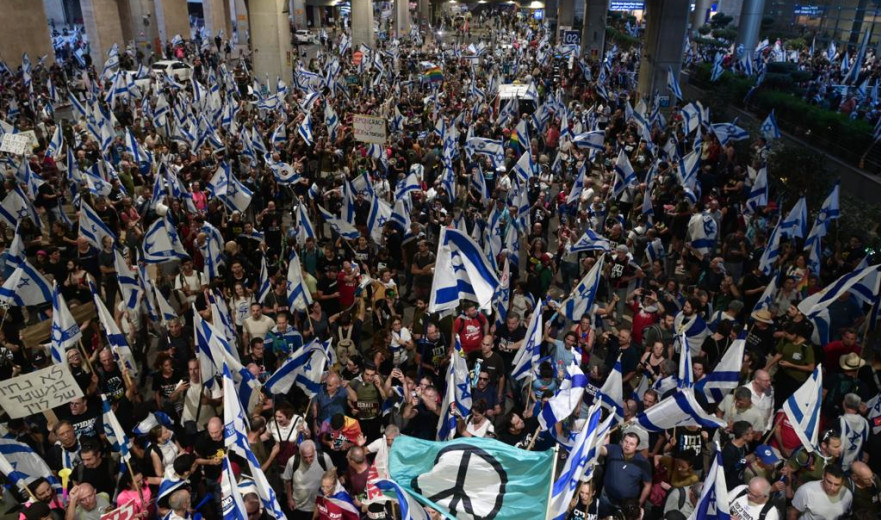 בחשד להפרות סדר: 37 מפגינים נעצרו על ידי המשטרה בנתב"ג