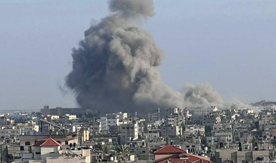  צה"ל מבצע תקיפות רציפות בדרום הרצועה; נמשך הירי לגבול הצפון 