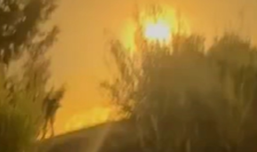 צפו: תיעוד יירוט כטב"ם בשמי חדרה 