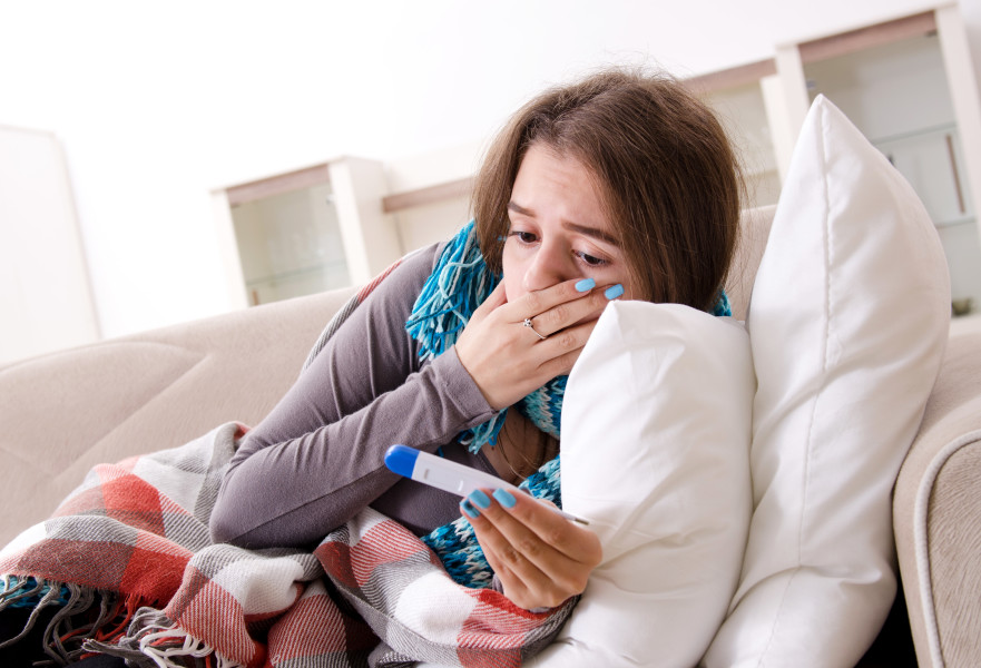 חולה, מחלה, שפעת, הצטננות, צינון (אילוסטרציה)