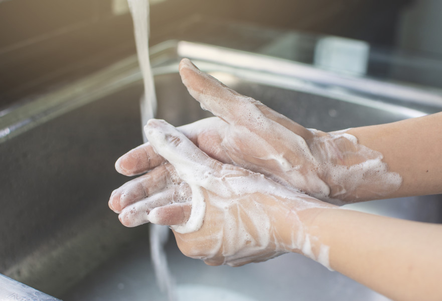 שטיפת ידיים, אילוסטרציה