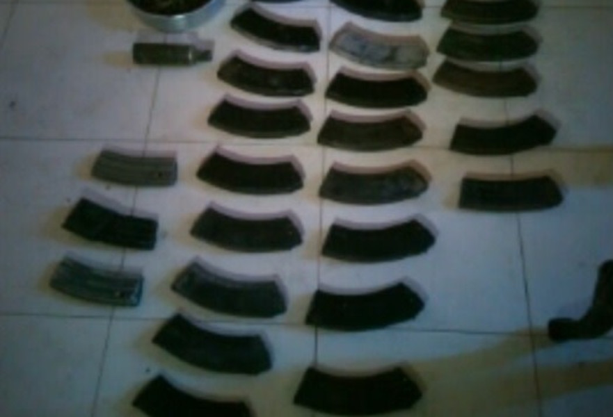 מחסניות ותחמושת שנמצאו ברצועת עזה