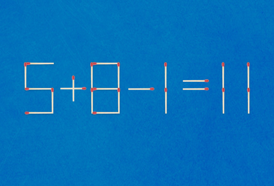 הזיזו רק גפרור אחד כדי לפתור את התרגיל הזה