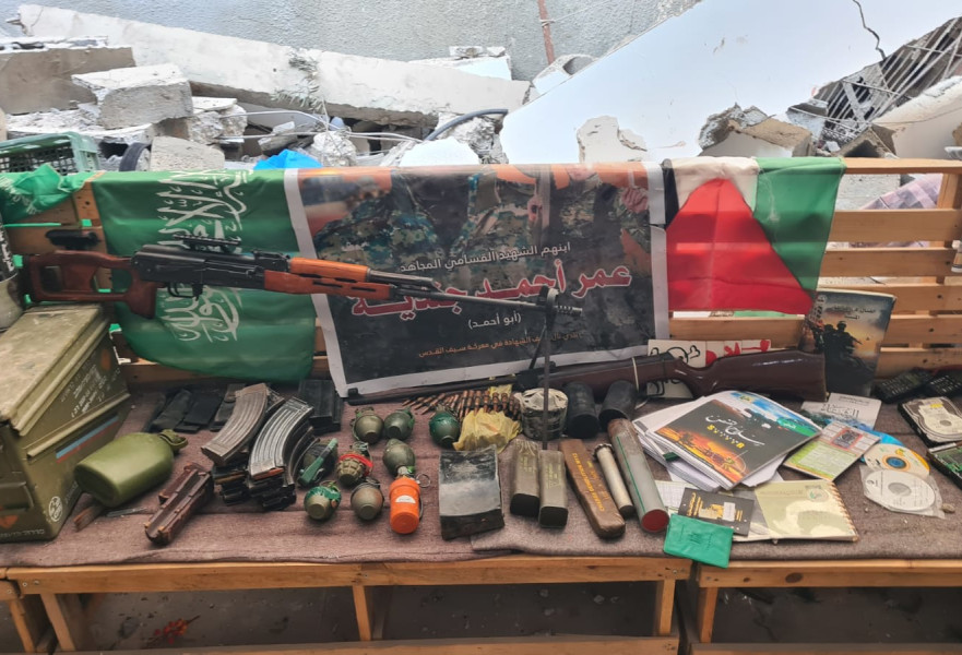 אמצעי הלחימה שאותרו על ידי הפלוגה של רב-סרן משה בר-און ז״ל