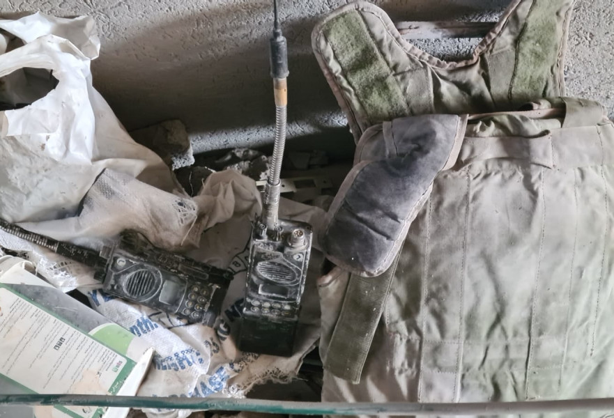 אמצעי הלחימה שאותרו על ידי הפלוגה של רב-סרן משה בר-און ז״ל