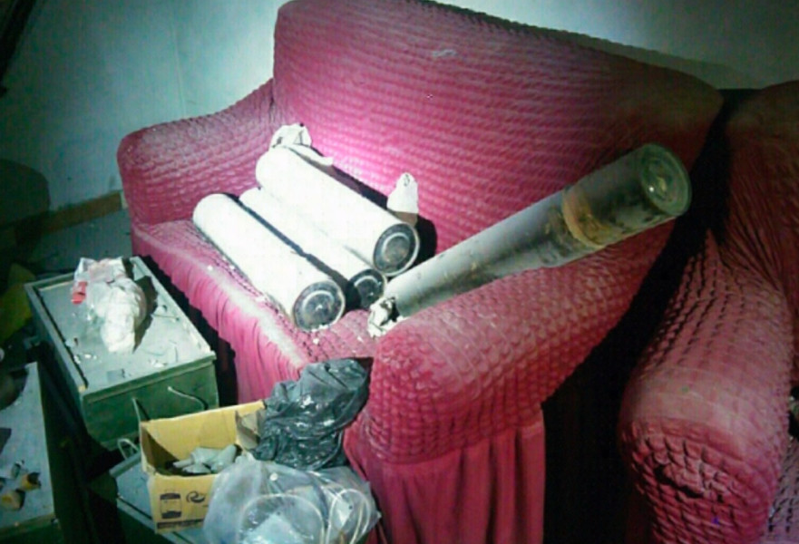 האמל''ח שנמצא בעת המבצע בבית חאנון