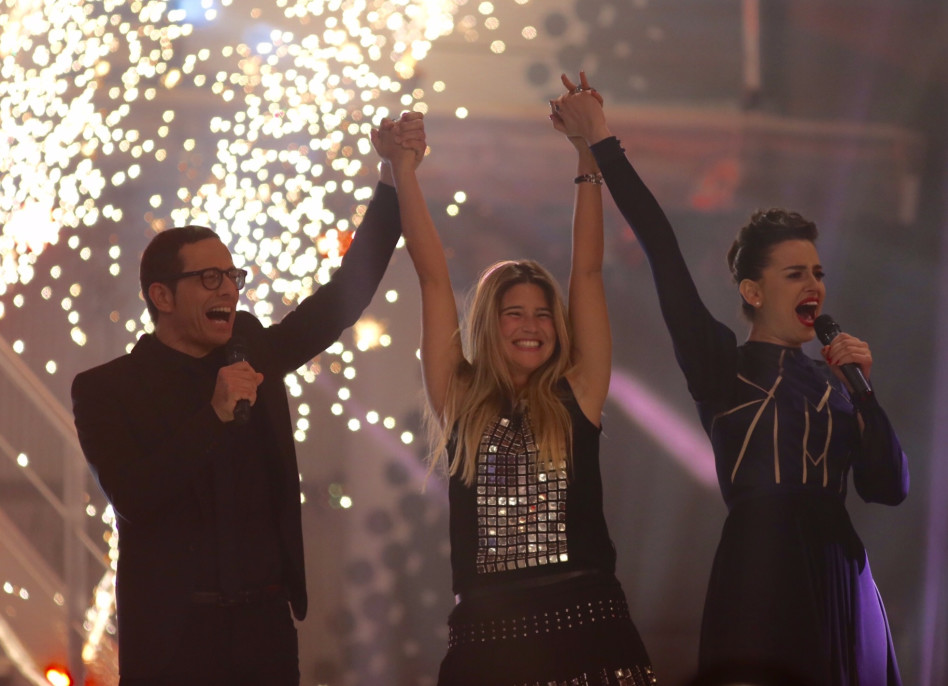 רגעי הזכייה המרגשים (צילום: יונתן זינדל, פלאש 90)