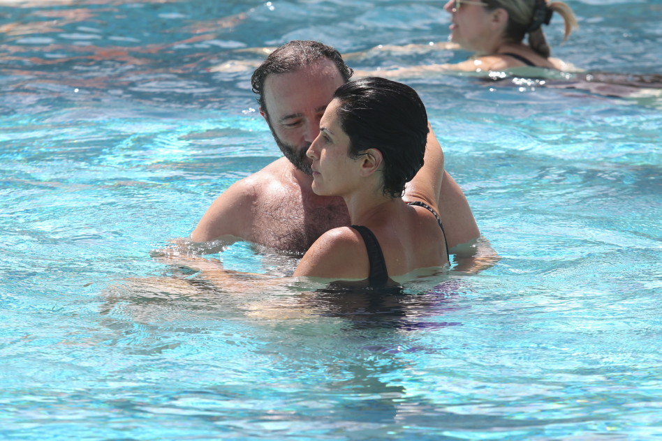 פעם צמודים. נטלי עטיה ומשה שמיל (צילום: אלירן אביטל)