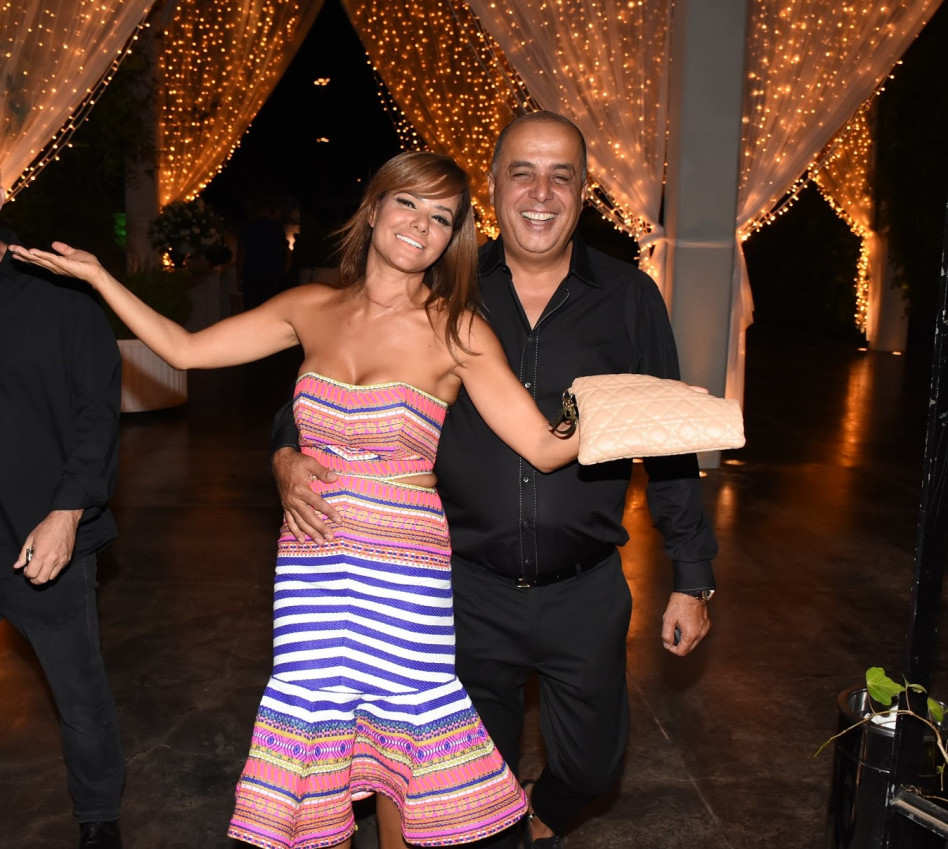 עדיין חוגגים. אירית רחמים עם עמוס לוזון לפני כמה חודשים (צילום: אביב חופי)