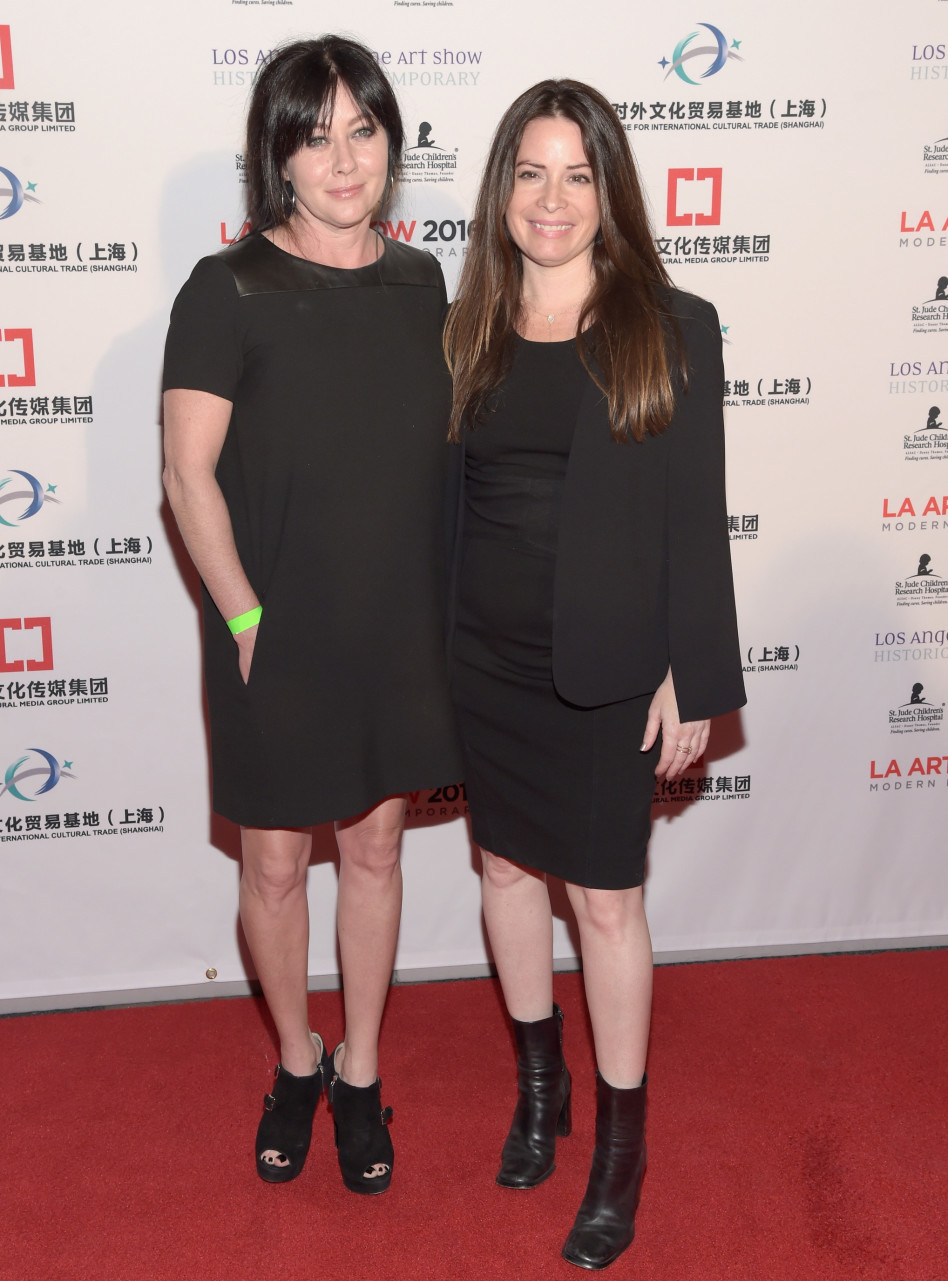 שאנן דוהרטי (משמאל) על השטיח האדום, בינואר 2016 (צילום: גטי)