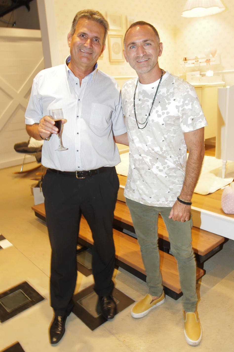 שלום מיכאלשווילי ובכור צבאן (צילום: שוקה כהן)