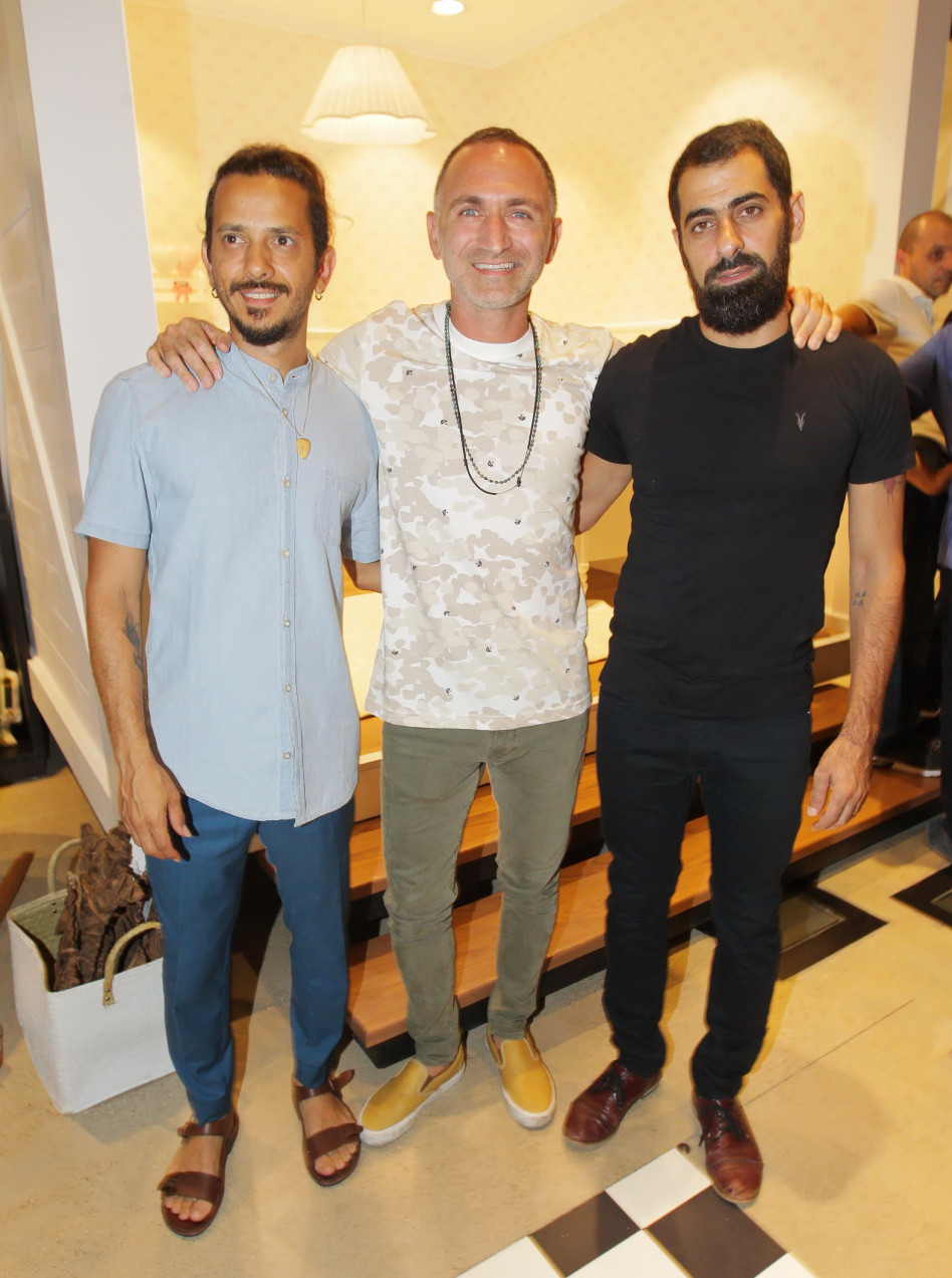 אסי ישראלוף, שלום מיכאלשווילי וציון ברוך (צילום: שוקה כהן)