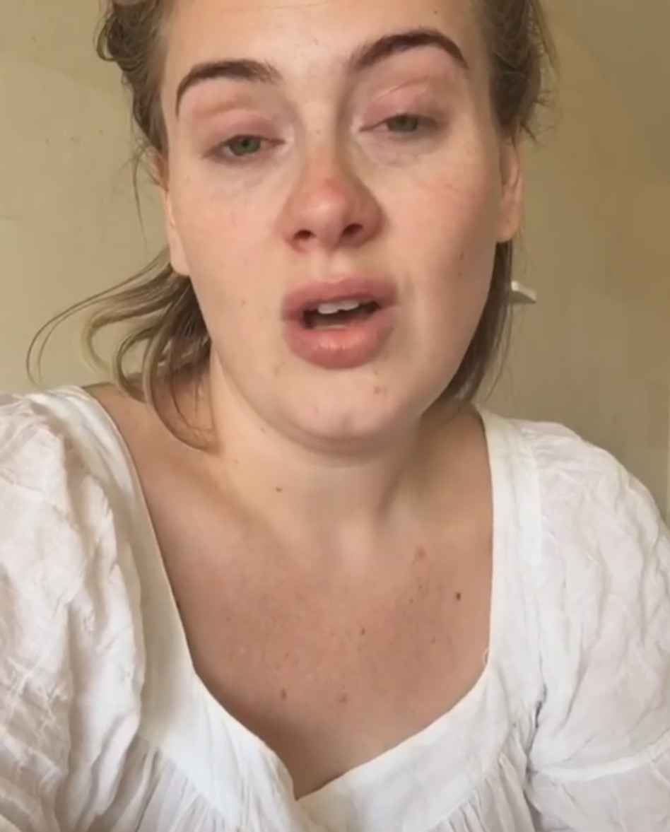 לא עלינו. אדל (צילום: צילום מסך, אינסטגרם)