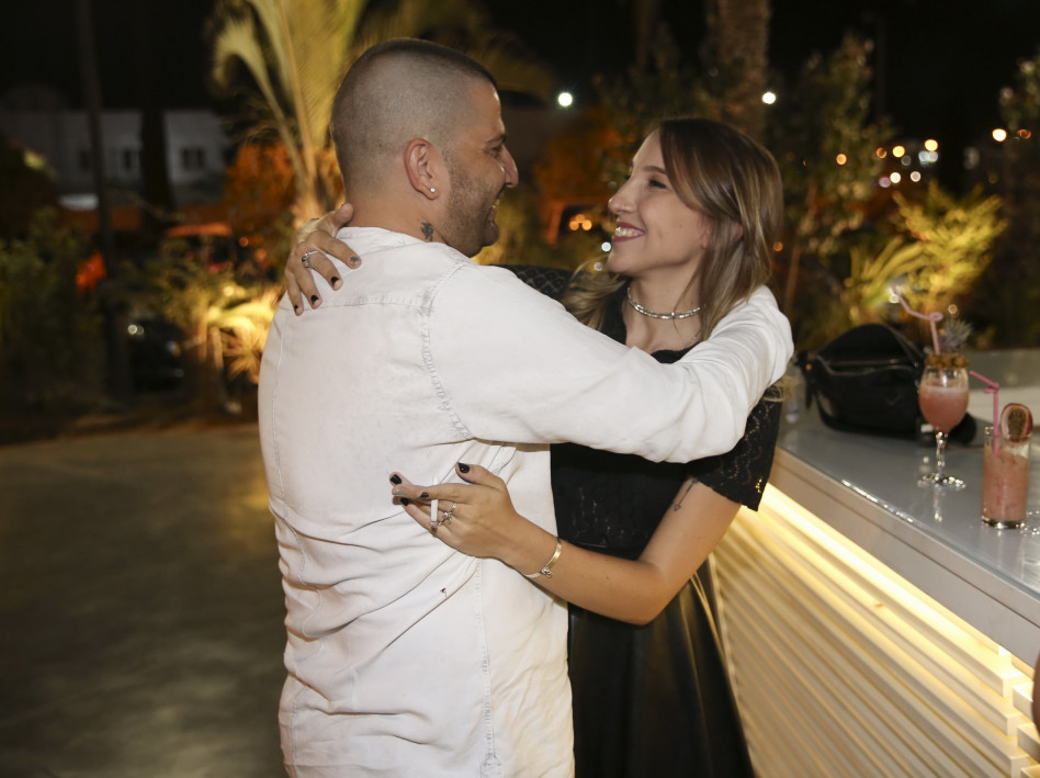 תניה גרבר עושה סולחה עם דודו כהן (צילום: אלירן אביטל)