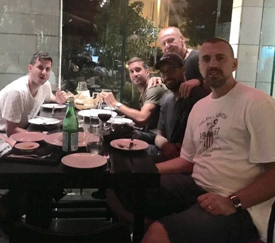 איציק המל וכוכבי מכבי תל אביב (פייסבוק)