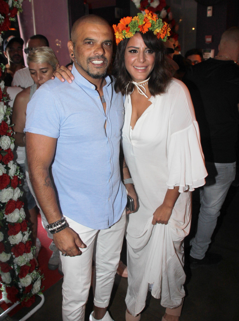 מפרגנים. אייל גולן ונסרין קדרי (צילום: ניר פקין)