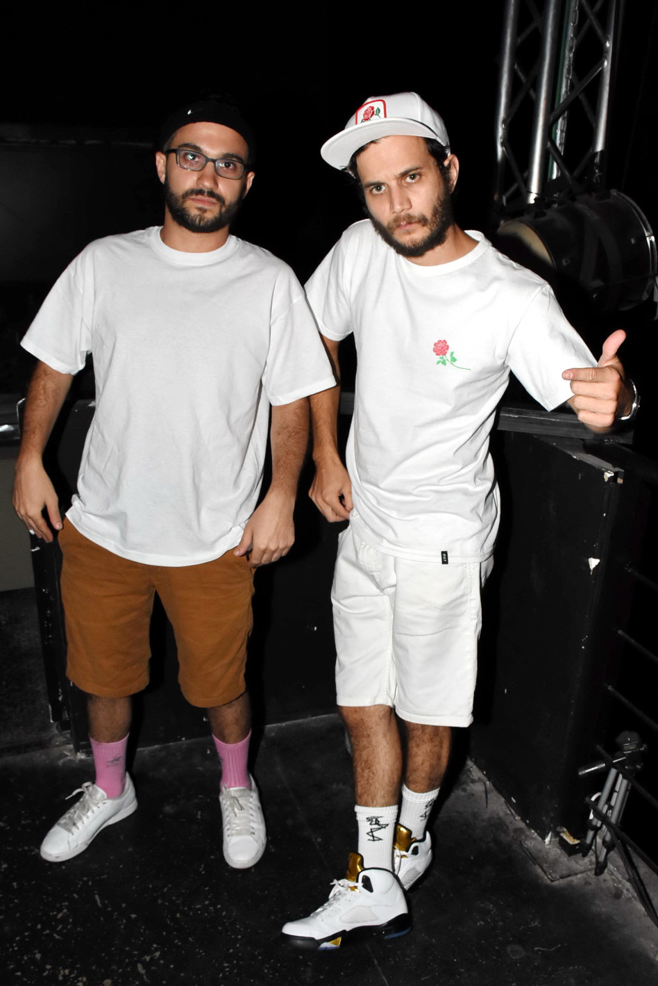 כל הוויד הזההה. מיכאל מושונוב ומיכאל כהן (צילום: אביב חופי)