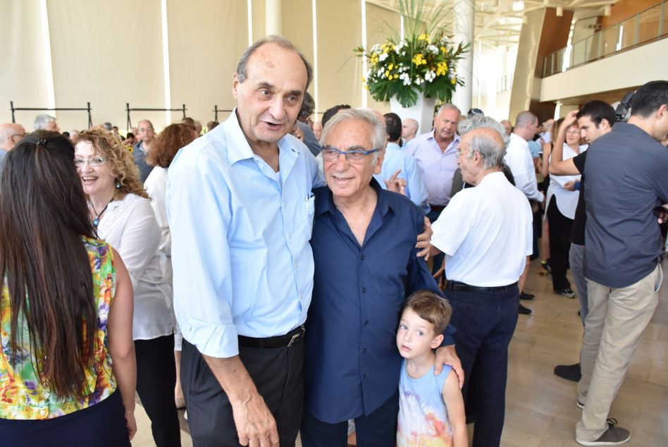 דן שינמן ואברהם (לולו) אסף (צילום: אביב חופי)