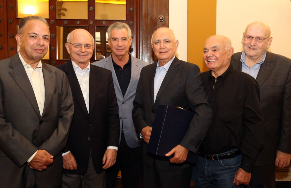 רפי שדה, אהרון שחם, סמי אוחנה, עמי פדרמן מיקי פדרמן ויוסי הקש(צילום: סיוון פרג')