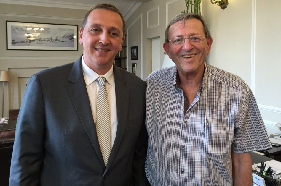 יאיר שטרן ומיכאיל גיוארגאדזה (קרדיט: דסי חיה שטרן)