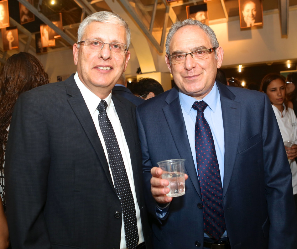 יוסף פרס ורענן שמיר (צילום: דרור כץ)