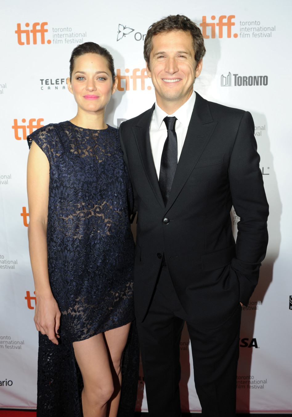 בזוגיות מחייבת. מריון קוטיאר עם גיום קאנה (צילום: גטי)