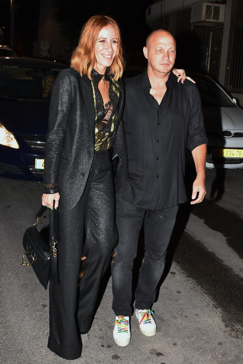 ללא גלביה. דורית בר אור ובעלה