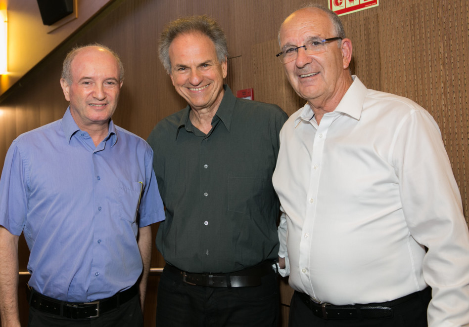 שמשון הראל, אבי נשר ודניאל זייפמן (צילום: יעל אילן)