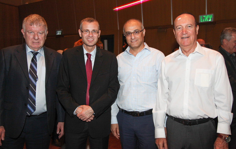 מוני בר, דוד מימון, יריב לוין ואלי גונן (צילום: אליאור בן חיים)