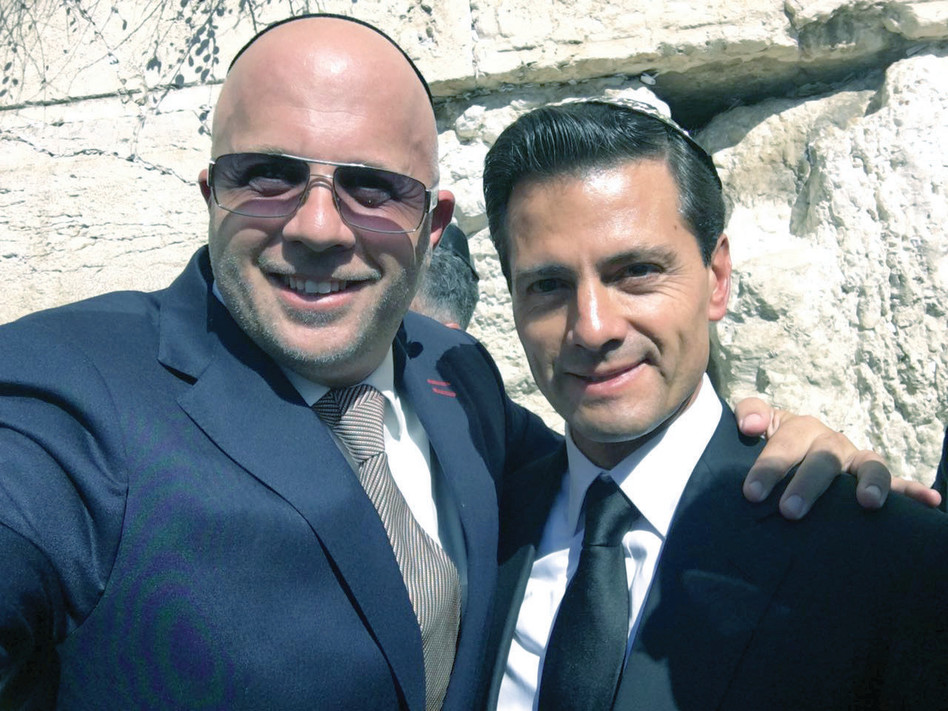 הולי לנד. מנחם טוקר ונשיא מקסיקו (צילום גולשים)