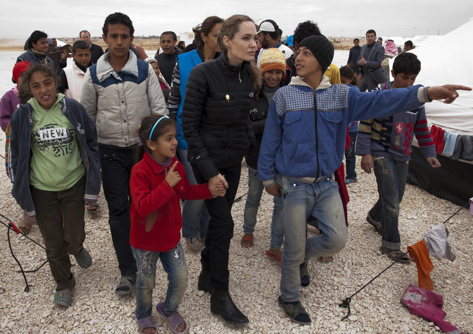 שגרירה. אנג'לינה ג'ולי מסיירת בעולם (גטי)