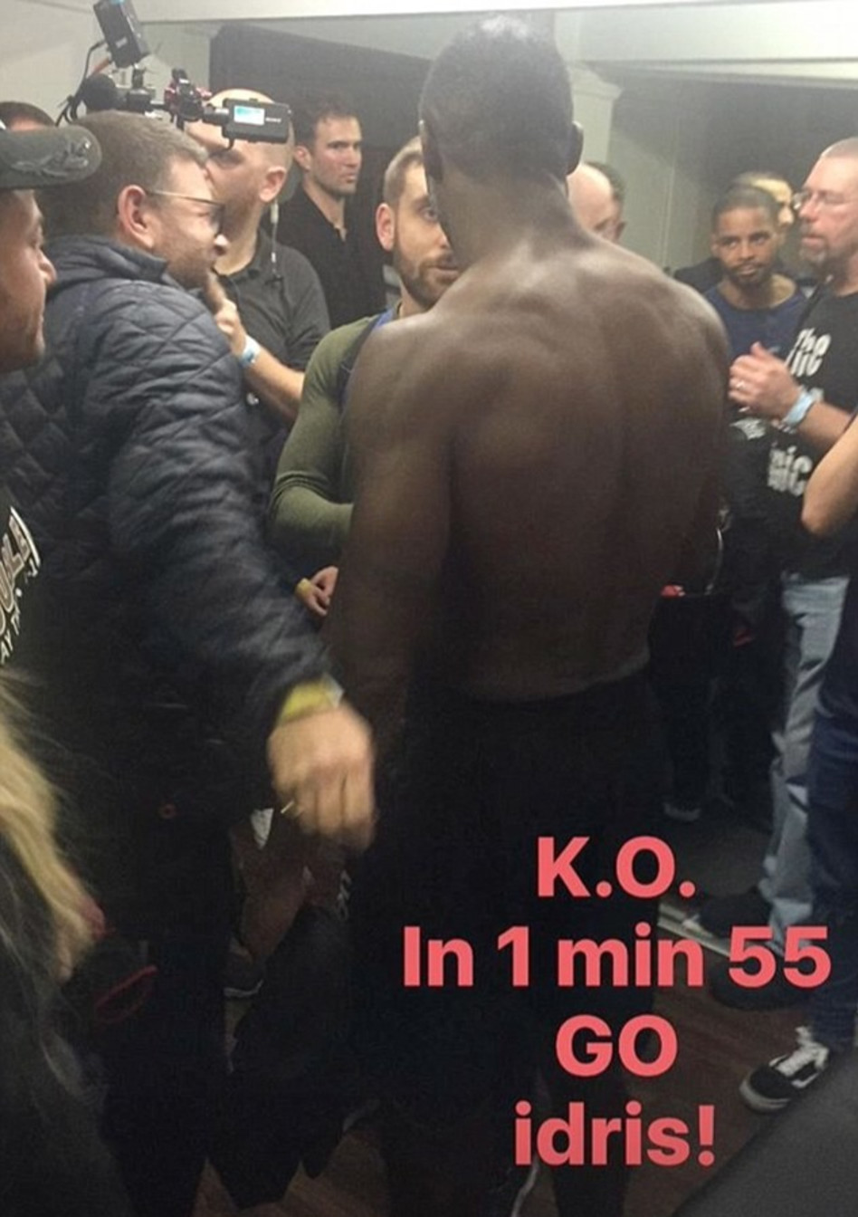 הלוחם שלה. אידריס אלבה (צילום מסך מתוך אינסטגרם)