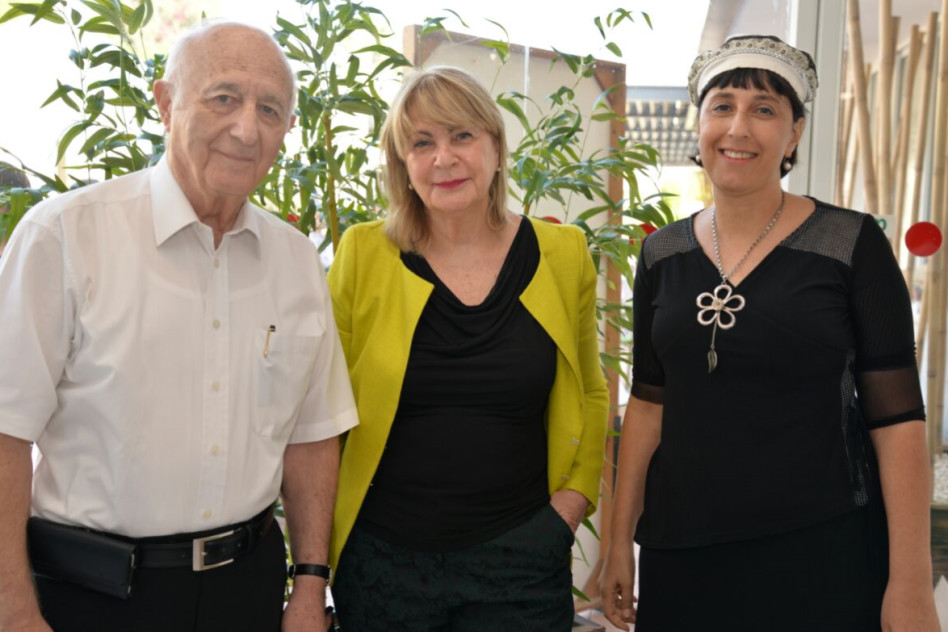 אתי גרובגלד, שוש ארד ויצחק פרידמן (צילום: יהודה חביב)