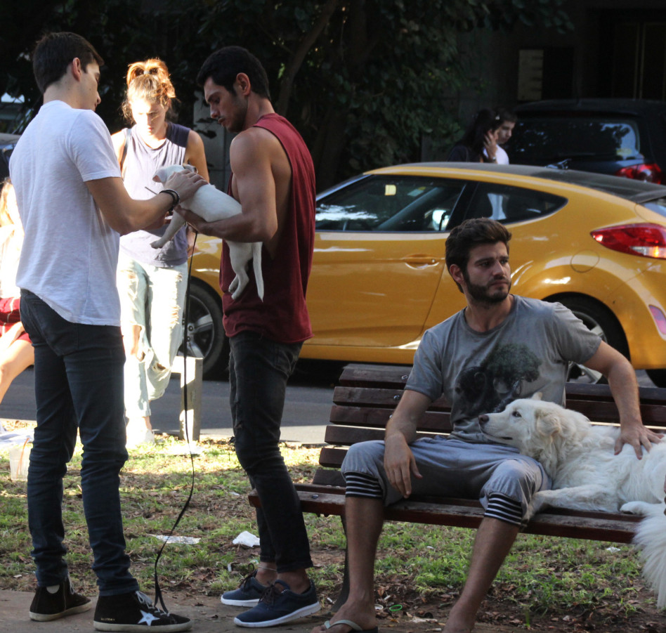 הנה, גם בעמידה. מאור שוויצר ועופר חיון