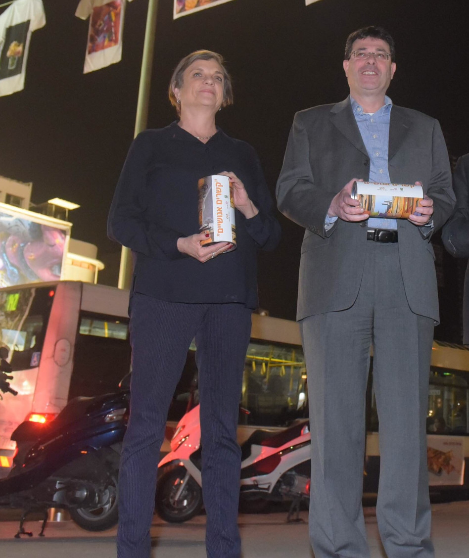 אלדד פרשר ויולי תמיר (צילום: אבשלום שושני)